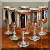 S12. Set of silverplate goblets. (More not pictured) 